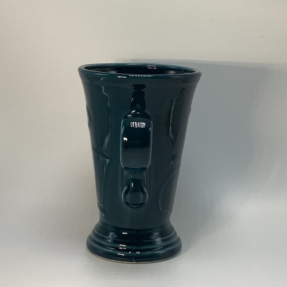 Fiesta Ware Juniper Pedestal Mug w/ Embossed Shapes Retired Homer Laughlin 6" - Picture 4 of 7